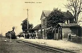 La gare de Bresles au début du XXe siècle.