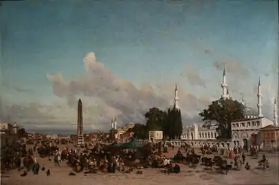 La Place de l'At-Meïdan à Constantinople, musée des beaux-arts de Béziers.