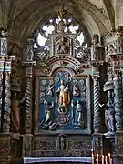 Église de Locronan, autel du Rosaire.