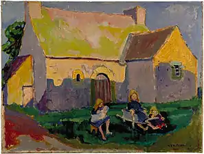 Breton Church (1906)collection particulière.