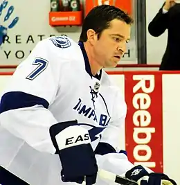 Brett Clark avec le Lightning de Tampa Bay