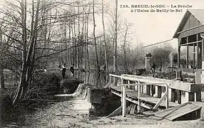 La Brèche à Breuil-le-Sec vers 1910.