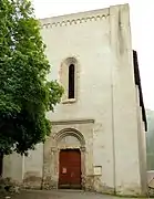 Façade d'entrée de l'ancienne église des Cordeliers.