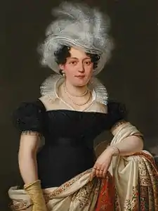 Portrait de dame au chapeau à plume, huile sur toile, 95,3 × 72,4 cm, localisation inconnue.