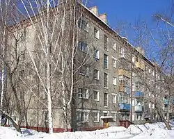 Une unité d'habitation typique (khrouchtchiovka) à Tomsk