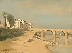 Représentation du pont en 1835 par Camille Corot.