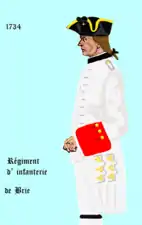 régiment de Brie de 1734 à 1762