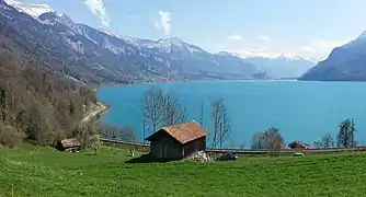 Le lac au printemps.