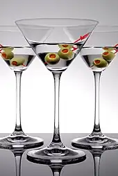 Martini, un cocktail contenant de l'alcool