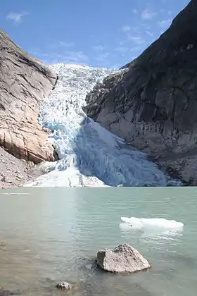 Front glaciaire du Briksdalsbreen