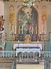 L'autel et le retable.