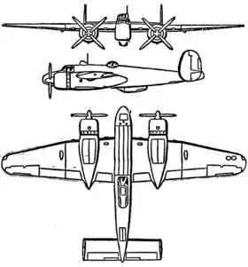 vue en plan de l’avion