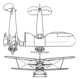 vue en plan de l’avion