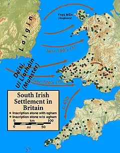 Migrations des Deisi, des Irlandais de Waterford, vers le Dyfed (IVe s.)