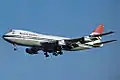 Livrée Negus d'un Boeing 747 de British Airways en 1976.