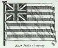 Drapeau de la Compagnie anglaise des Indes orientales (1820).