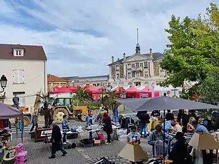 La brocante de la fête de la Patate et du terroir en 2021.