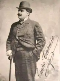 carte postale d'Enrico Caruso par Giacomo Brogi.