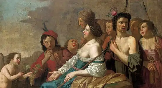 Le festival du vin, vers 1650
