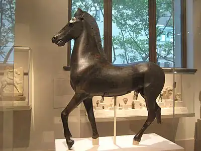 Cheval de bronze, Grèce Ier siècle av. J.-C., Metropolitan Museum of Art.