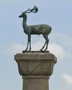 Le daim en bronze à Rhodes (Grèce)