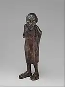 Acteur grotesque. Bronze, H. 10 cm. IIe AEC-Ier EC. Met