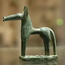 Figurine de cheval. Atelier laconien, v. 740 av. J.-C. Musée du Louvre.