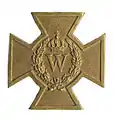 Croix de Bronze Gaunt coté recto