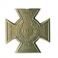 Croix de Bronze Rijksmunt koning coté verso
