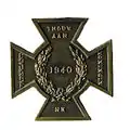 Croix de Bronze Rijksmunt koningin coté verso