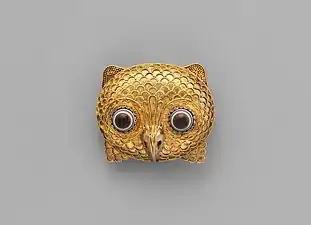 2- Broche "tête de hibou"