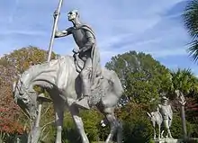 Don Quixote, aluminium (1947), Brookgreen Gardens, Murrells Inlet, Caroline du Sud