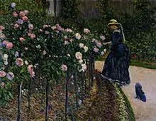 Vue du jardin du Petit Gennevilliers : Les Roses, jardin au Petit Gennevilliers (1886), collection particulière.