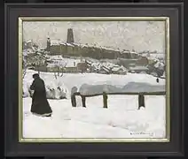 Fribourg sous la neige, musée de Brooklyn