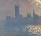 Claude Monet, Le Parlement, effet de soleil, 1903.