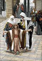 James Tissot, Jesus Found in the Temple (Jésus retrouvé dans le Temple), Brooklyn Museum