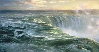 Les chutes du Niagara en 1866 par Louis Rémy Mignot (1866), Brooklyn Museum