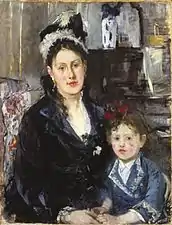 Portrait de Mme Boursier et de sa fille, 1873, Brooklyn Museum, New York.