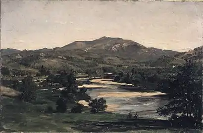 Study for Welch Mountain from West Compton, New Hampshire, vers 1856, Brooklyn Museum