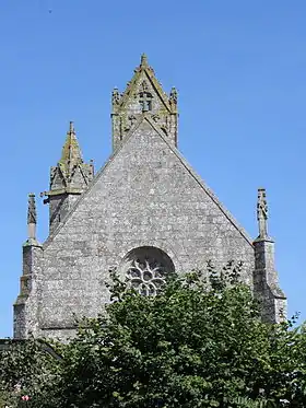 Pignon occidental de l'église.