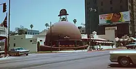 Le Brown Derby d'origine à Los Angeles en Californie, construit en 1926