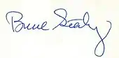 Signature de Bruce Sterling