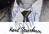 Signature de Karl Bruckner