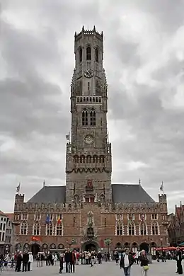 Beffroi de Bruges, Belgique, XIIIe siècle.