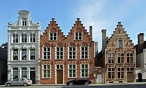 Maisons anciennes à Bruges (Belgique).