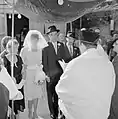 Mariage juif traditionnel sous le dais nuptial, Tel Aviv (Israël) (1964).