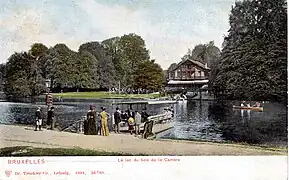 Le lac du bois de la Cambre en 1904
