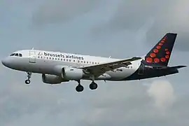 Atterrissage d'un avion de la compagnie Brussels Airlines à Bruxelles-National.