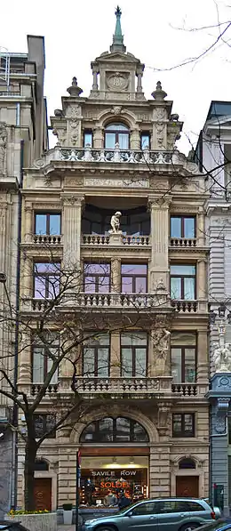 Maison des Chats à Bruxelles (Néorenaissance flamande, Henri Beyaert)