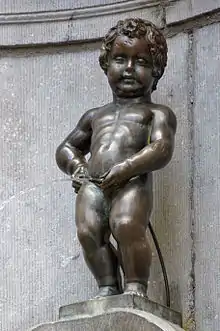 Manneken-Pis à Bruxelles. Jérôme Duquesnoy l'Ancien 1619